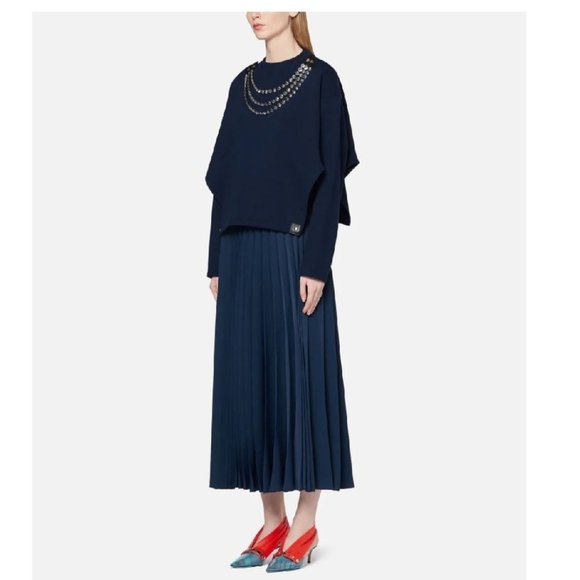 Christopher Kane Cup Chain Cropped Sweatshirt - Picture 2 of 16